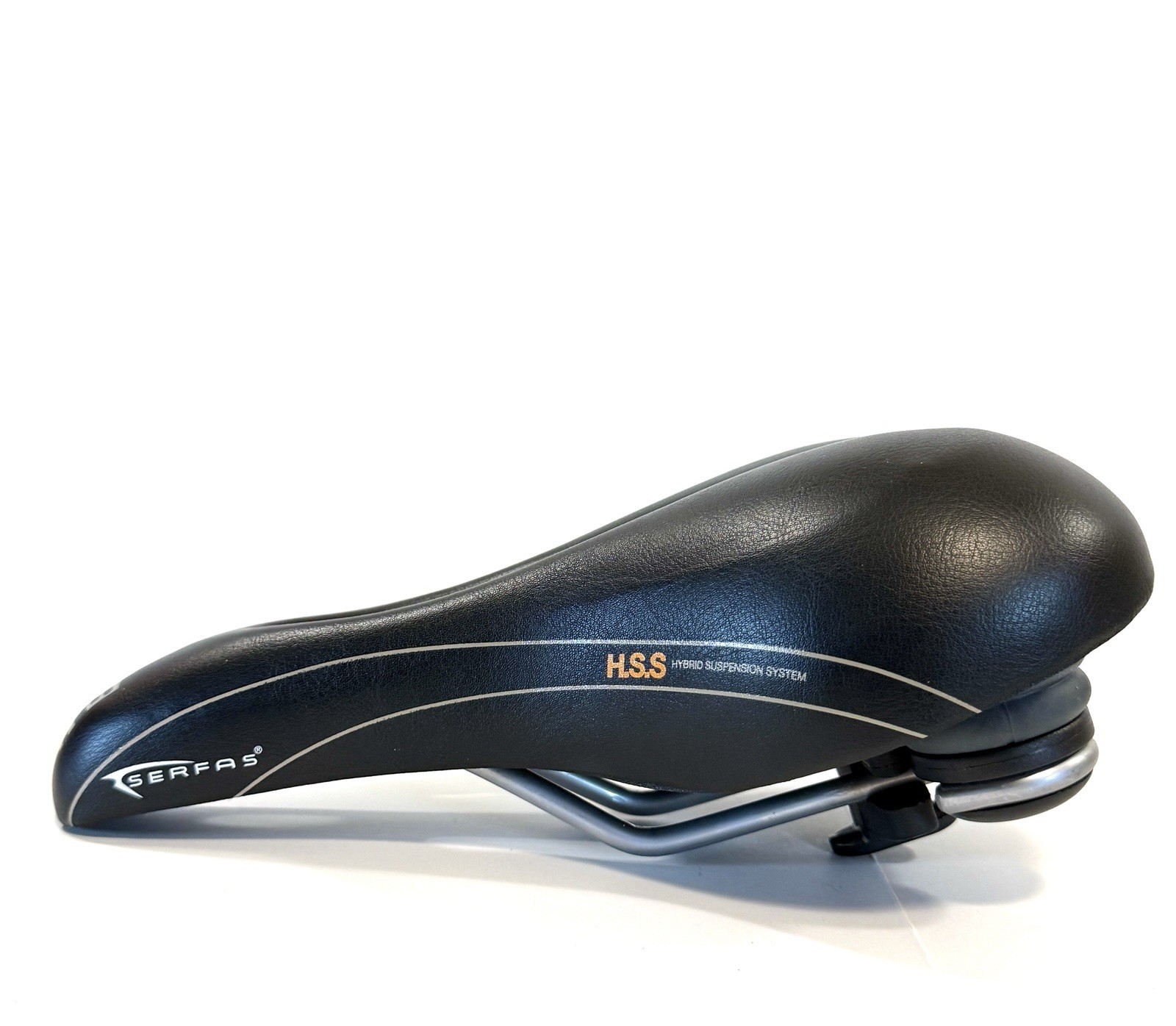 Serfas EG-8240C E-Gel Hybrid Elastomer Bicycle Saddle Comfort Seat Black
