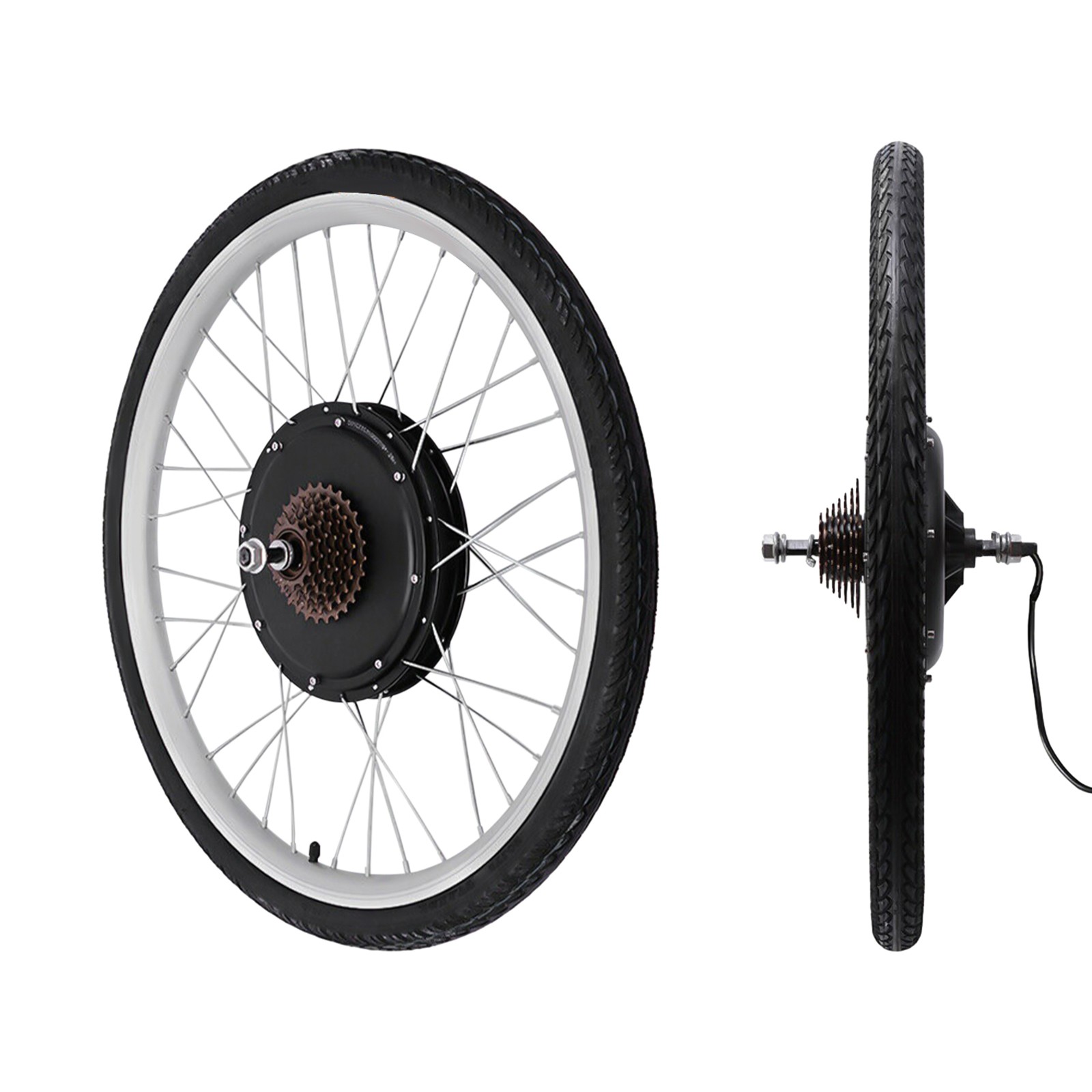 48V1000W Rear Hub Motor Kit 26inch Rear Wheel Electric Bike Ebike Conversion Kit