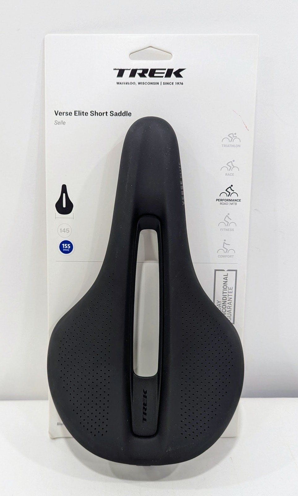 Trek Verse Short Elite Saddle – 155mm – Black #5315222