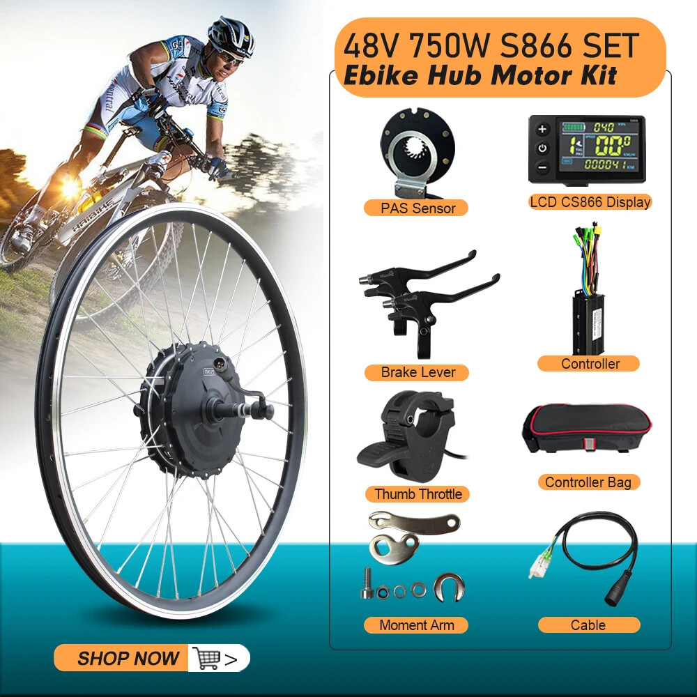 48V 750W MTB E-bike Conversion Kit High Speed Brushless Gear Rear Cassette Motor