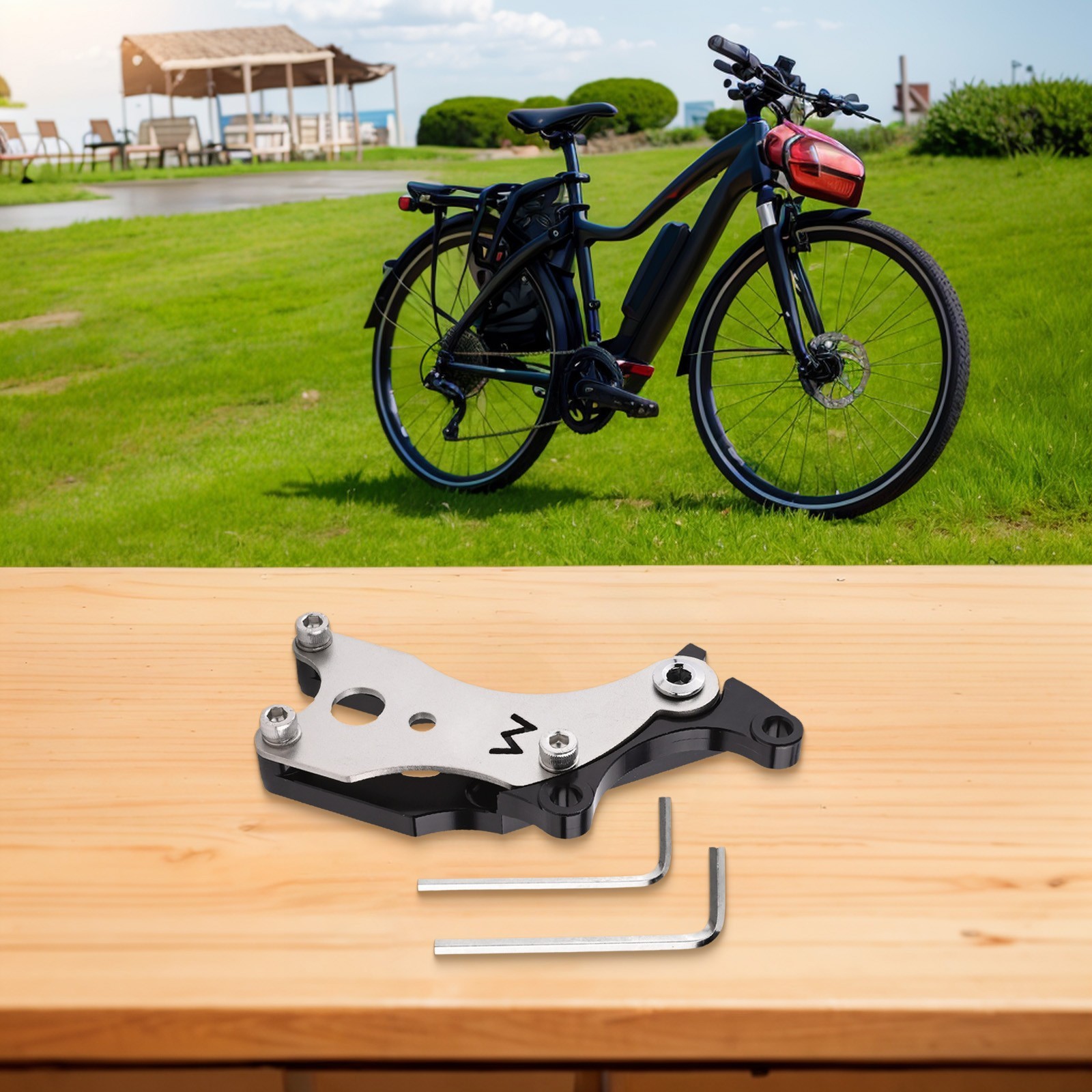 Aluminum alloy conversion kit Convert V brakes to disc brakes on your road bike