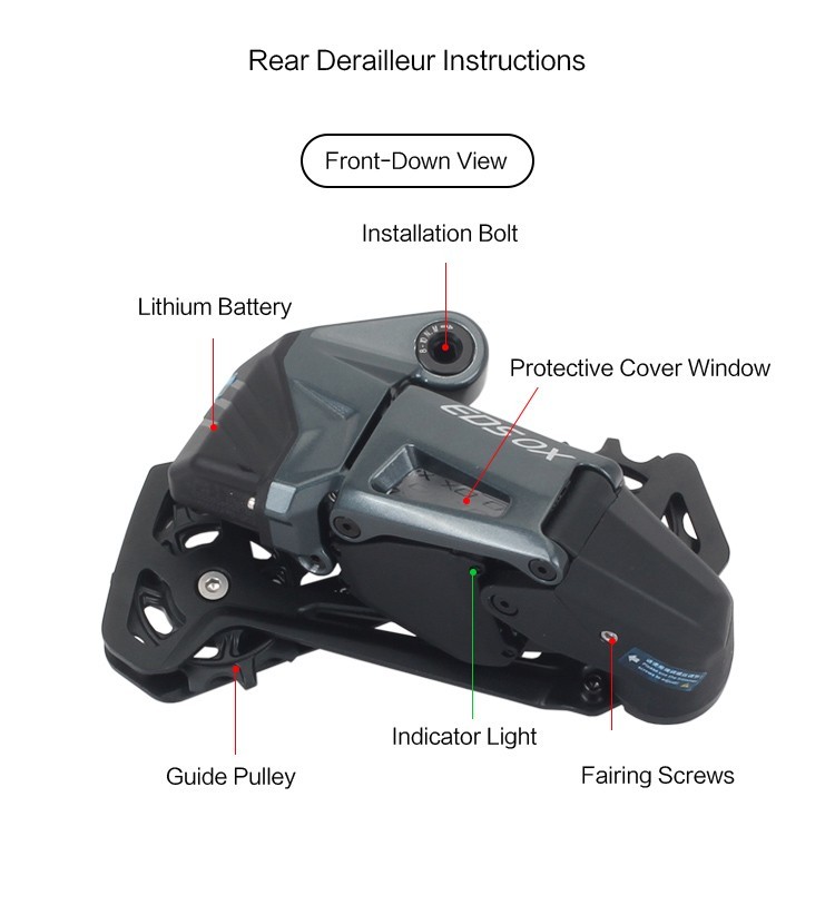 WHEELTOP EDS OX 2.0 MTB Wireless Electronic Groupset Shifter/Derailleur 3-14s