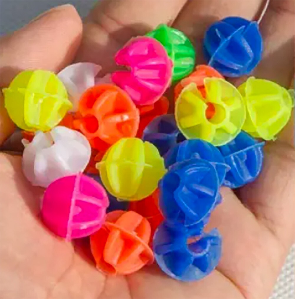 Bicycle Spoke Beads – 60 Pack – Blue, Red, Orange, Yellow, Green, and Pink