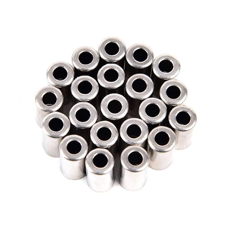 100x Cable End Cap Bike Brake Shifter Sleeve Crimps Ferrules Guide Aluminum 5mm