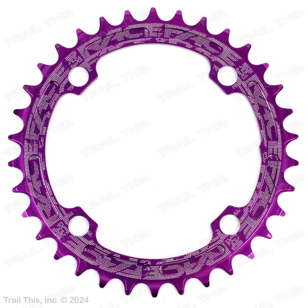 RaceFace Narrow-Wide 34T x 104mm Single Chainring 9/10/11-Speed Ring MTB Purple