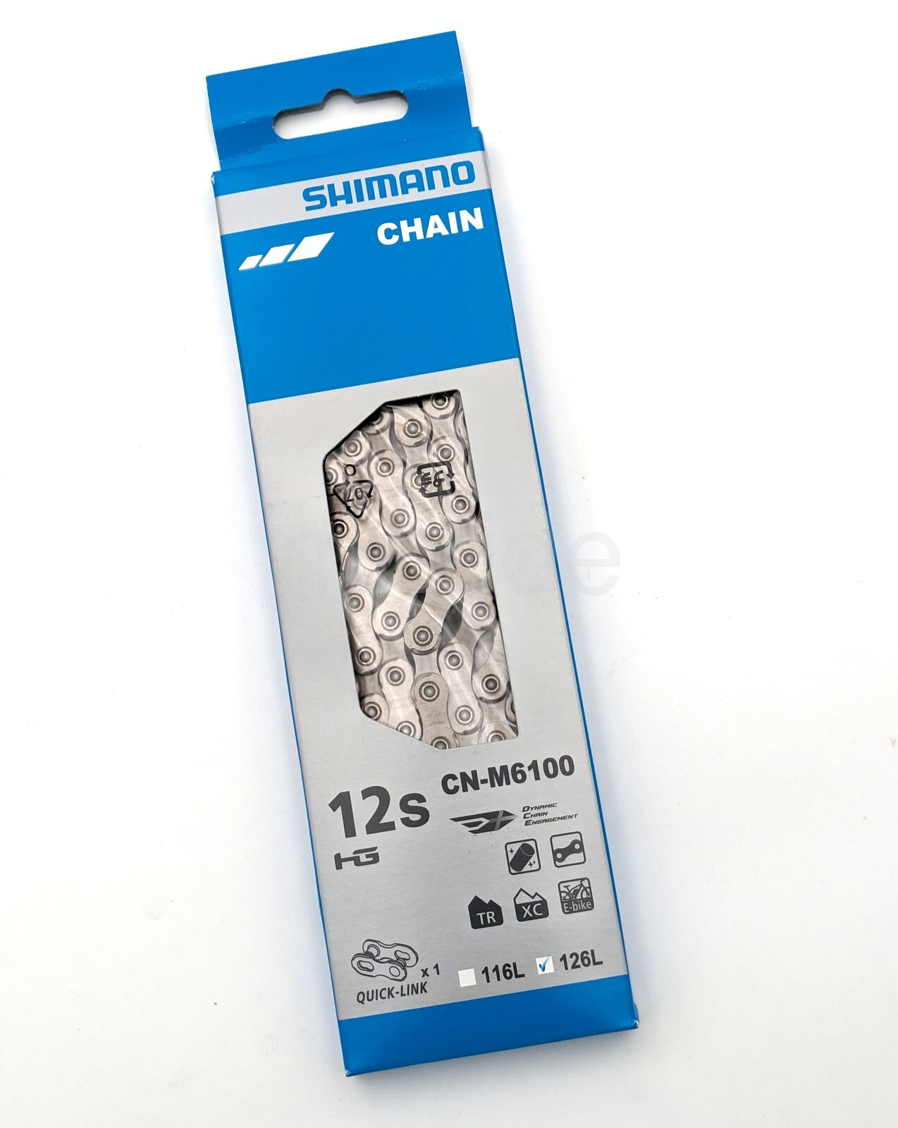 Shimano DEORE CN-M6100 MTB Bike Chain, HG 12-Speed W/Quick link 126 Link