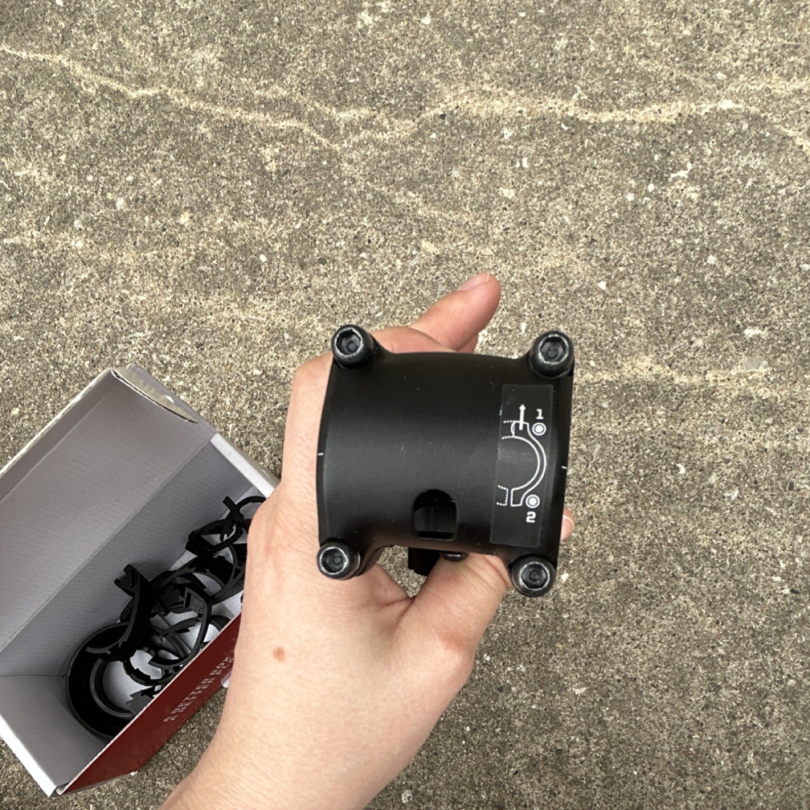 Bontrager Elite Stem 75mm 17° 31.8mm Aluminum Black Road Bike Threadless