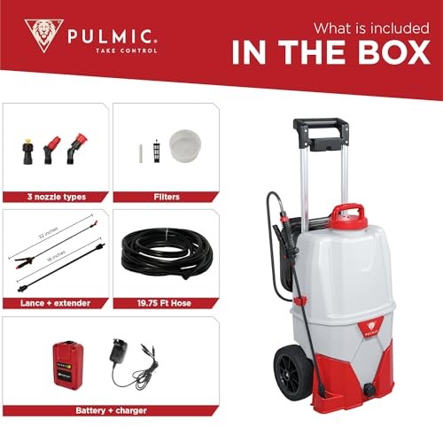 PULMIC Electric Sprayer Pegasus 35. 9.25-Gallon Cart 9 Gal Cart Sprayer