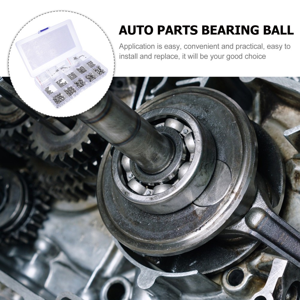 580Pcs Stainless Steel Balls Durable Bearing Steel Balls for Home Use Silver