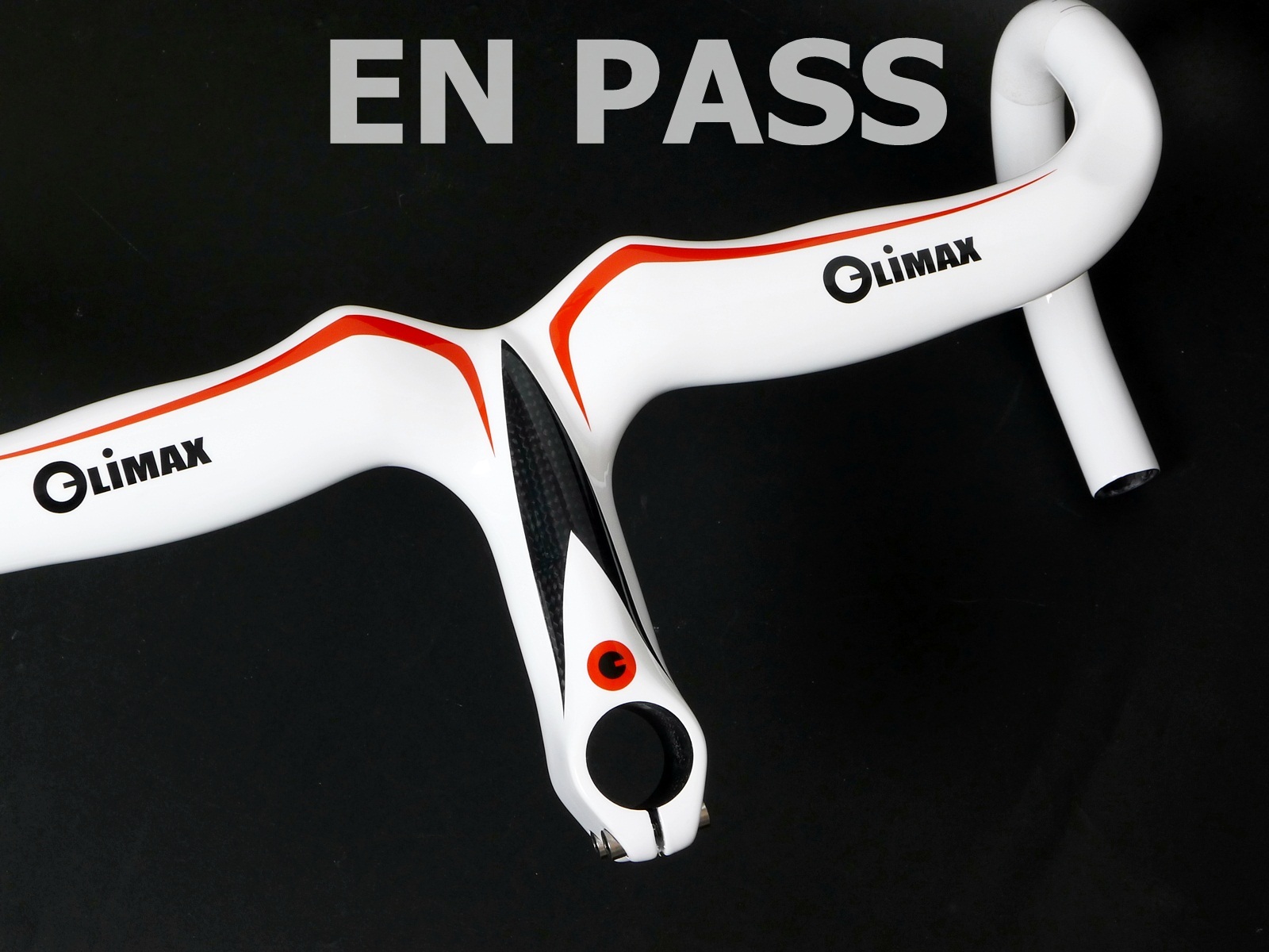 mr-ride 42x11cm 340g Climax Carbon road bike Handlebar + stem HR03B White