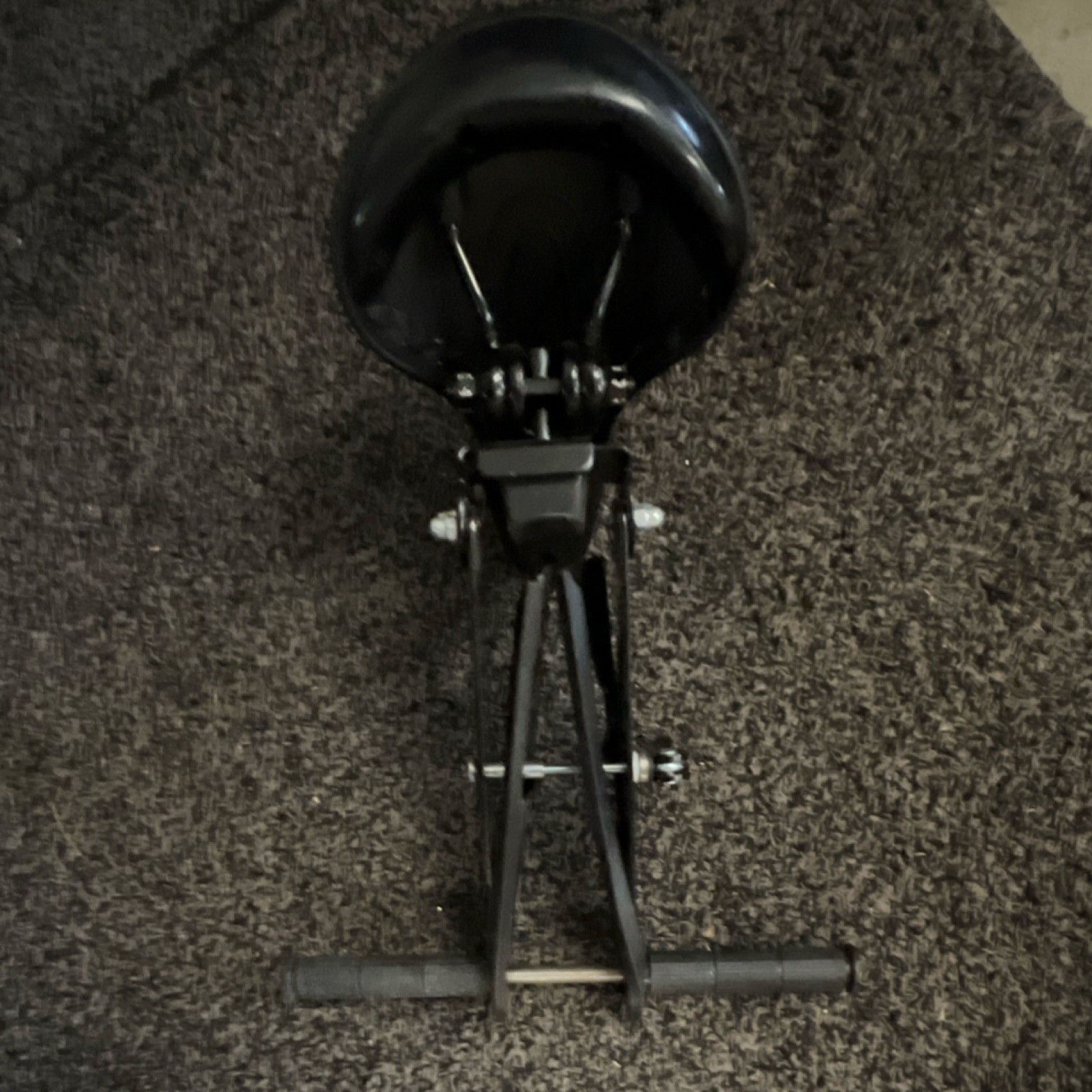 Black Comfort Universal Bicycle Saddle Metal Plastic with Mounting Hardware
