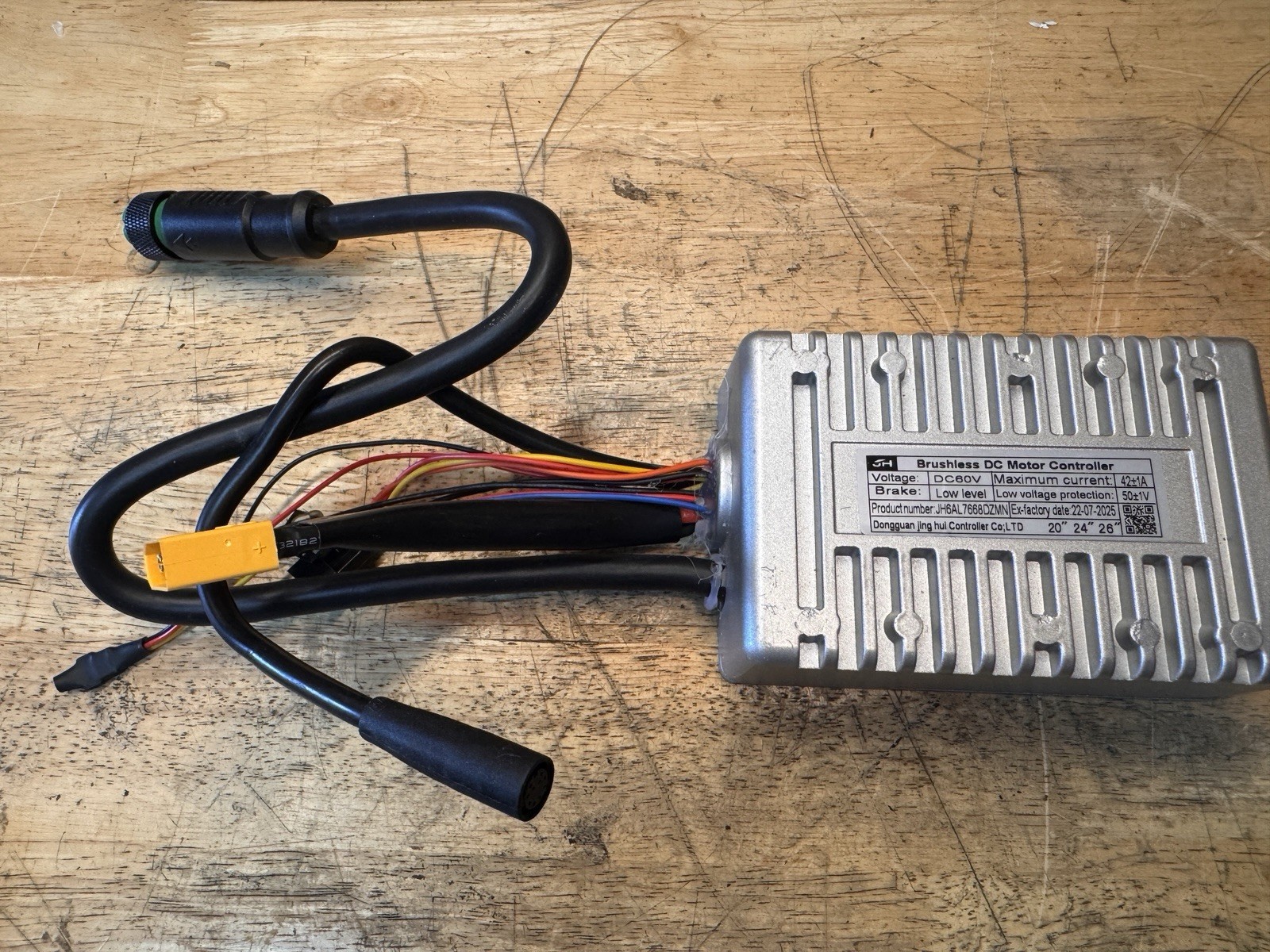 60V 42A Brushless DC Motor Controller JH6AL7668DZMN E-Bike Scooter 2500W XT60