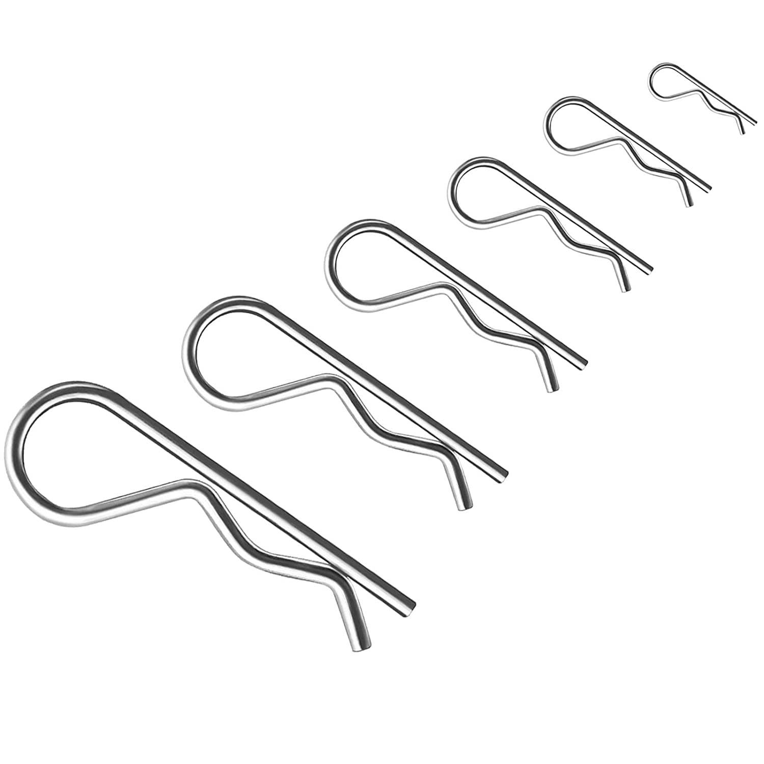 24 PCS Cotter Pin Assortment M3.5×75, M3x60, M2x45, M1.8×32, M1.6×28, M1.2×21