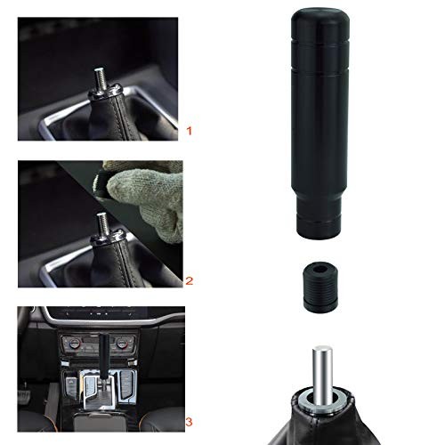 Heavy Weighted Shift Knobs, Metal Gear Stick Shift Knob Aluminum Alloy Black