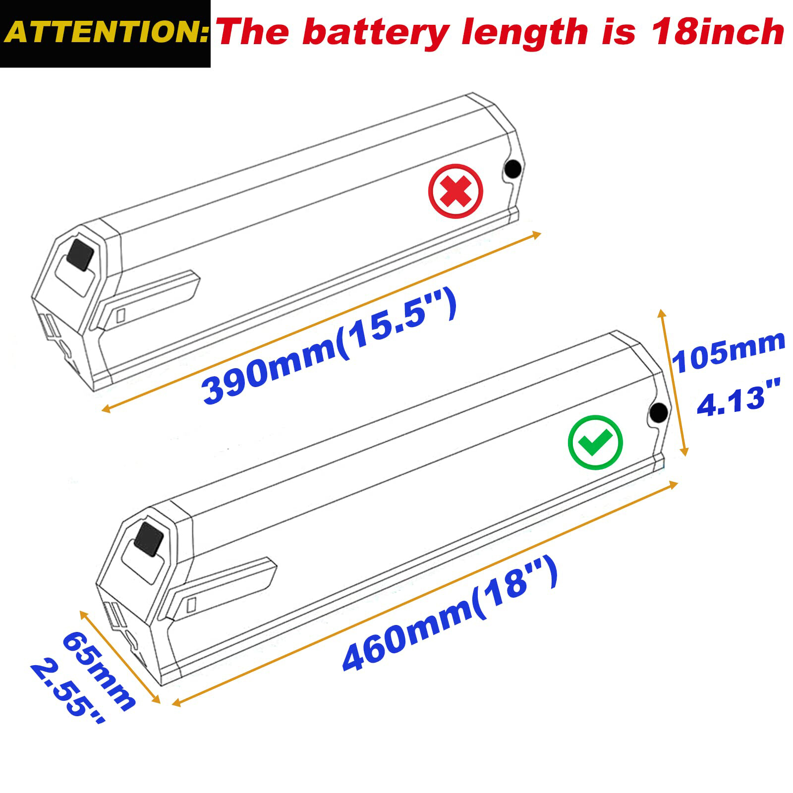 Reention Dorado Ebike Battery 48V 13Ah 17.5Ah for Fifield Rogue Wave / Bonfire