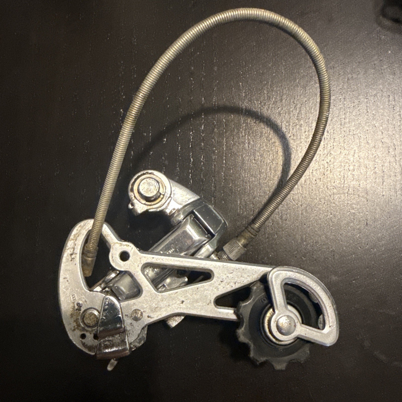 Vintage Shimano 600 Arabesque 6 Speed Derailleur Long Cage With Springy Housing