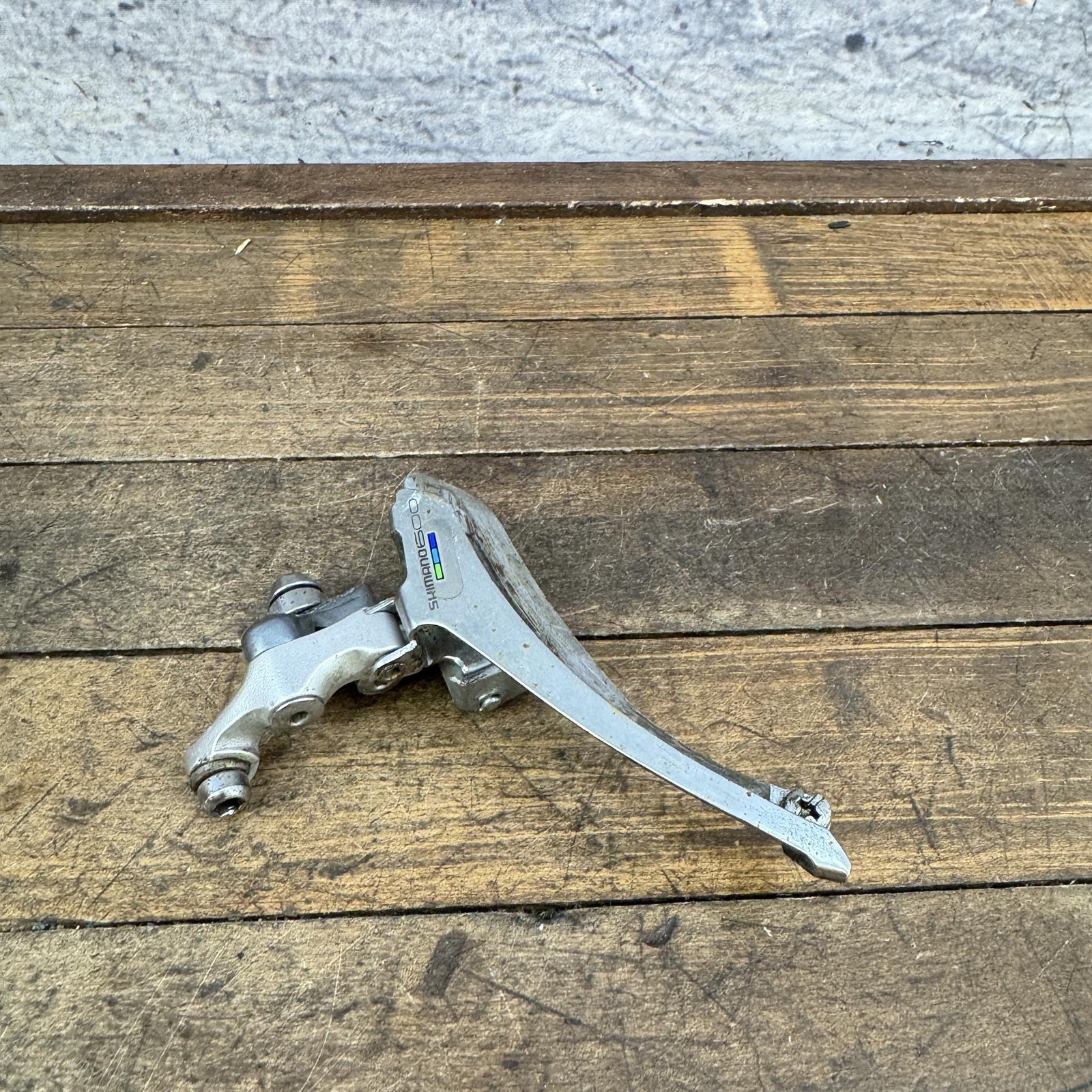 Vintage Shimano 600 FD-6401 Front Derailleur Braze-On Double 8s Bottom Pull Road