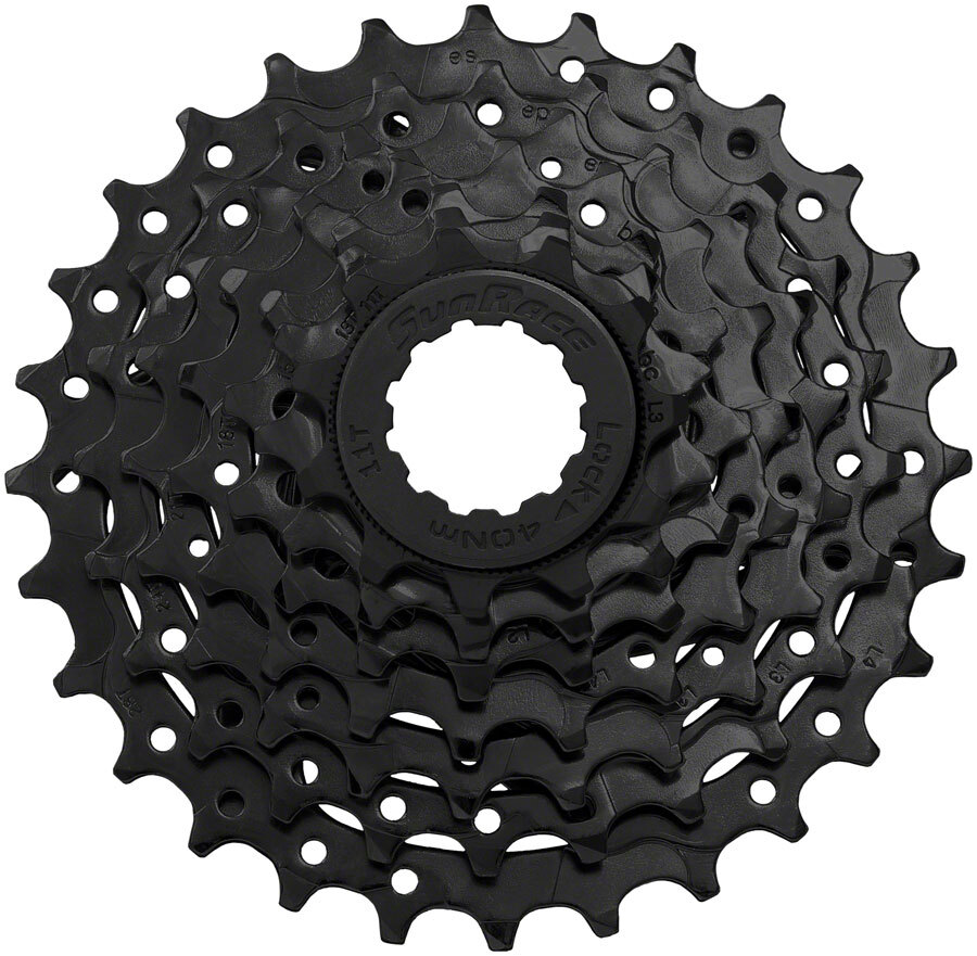 SunRace M4 Cassette – 7-Speed, 11-28t, Black