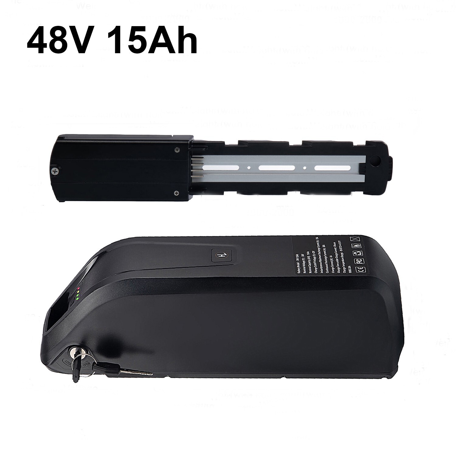 48V 15Ah Ebike Battery LIthium Battery for 200-1500W Electric Bike Bicycle Motor