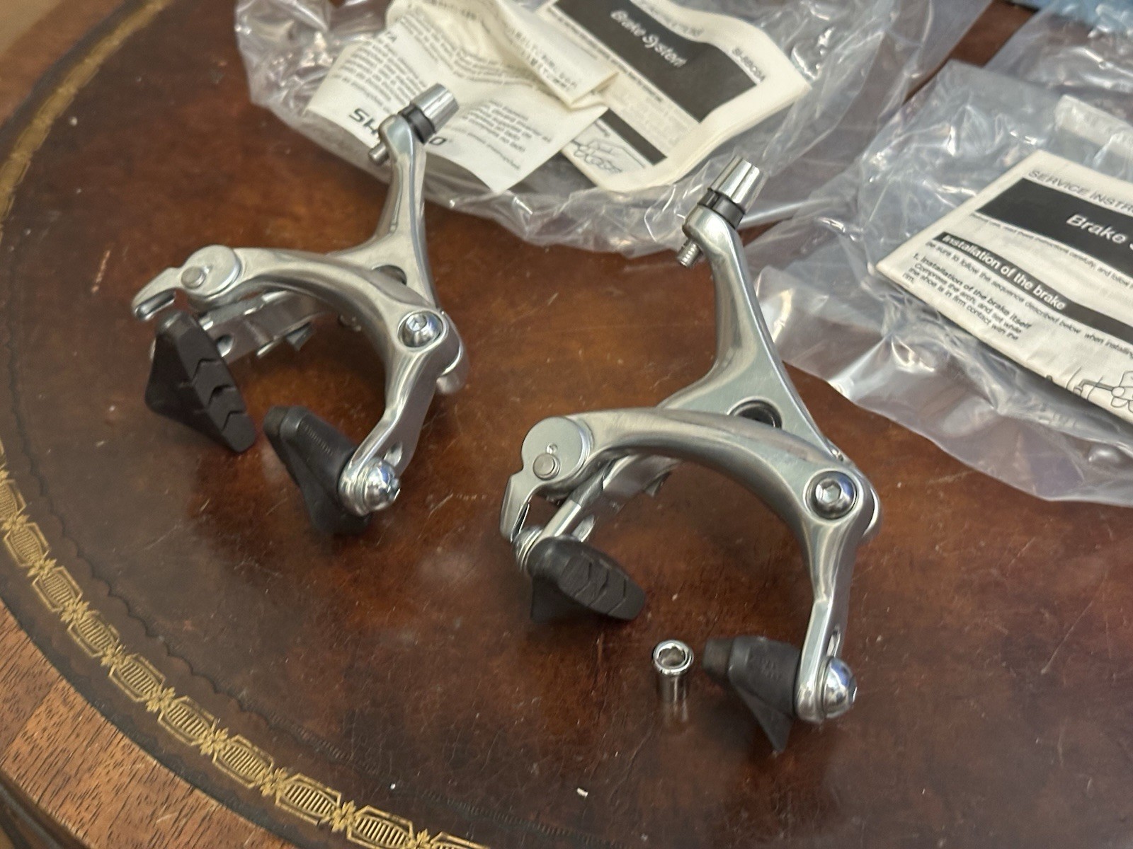 Shimano SLR Dual Pivot Caliper Brakes RSX BR-A410 39-49 Silver Front Rear NOS