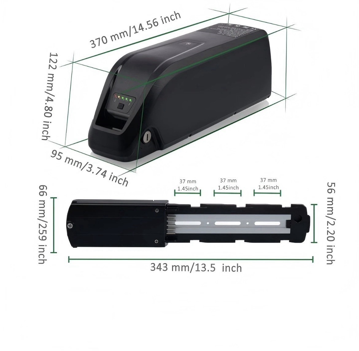 NEW 36V 15Ah Battery Ebike Electric Bike Bicycle Scooter 5 Pin LED Indicator 30A