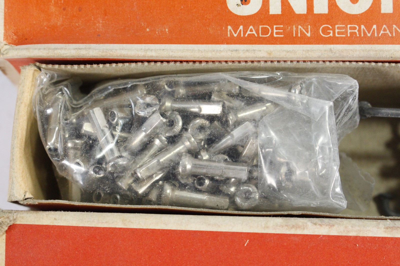 (10) Berg Union Bike Spokes/Nipples Boxes Assorted Sizes NOS 1980s Germany