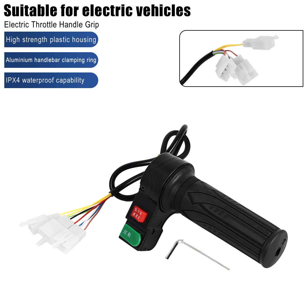 Accelerator Throttle Handle Grip Electric Bike Scooter Bicycle Speed Controller