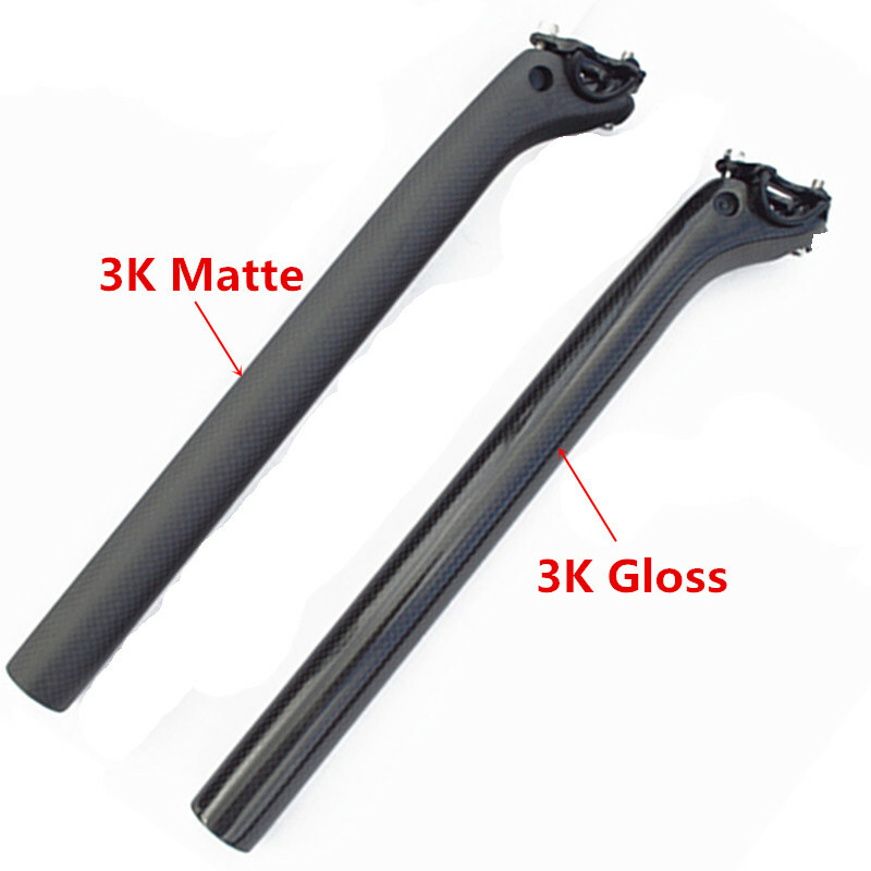 Carbon Bicycle Seatpost Offset Seat Post 3K Matte/Glossy MTB Road Bike Seat Tube