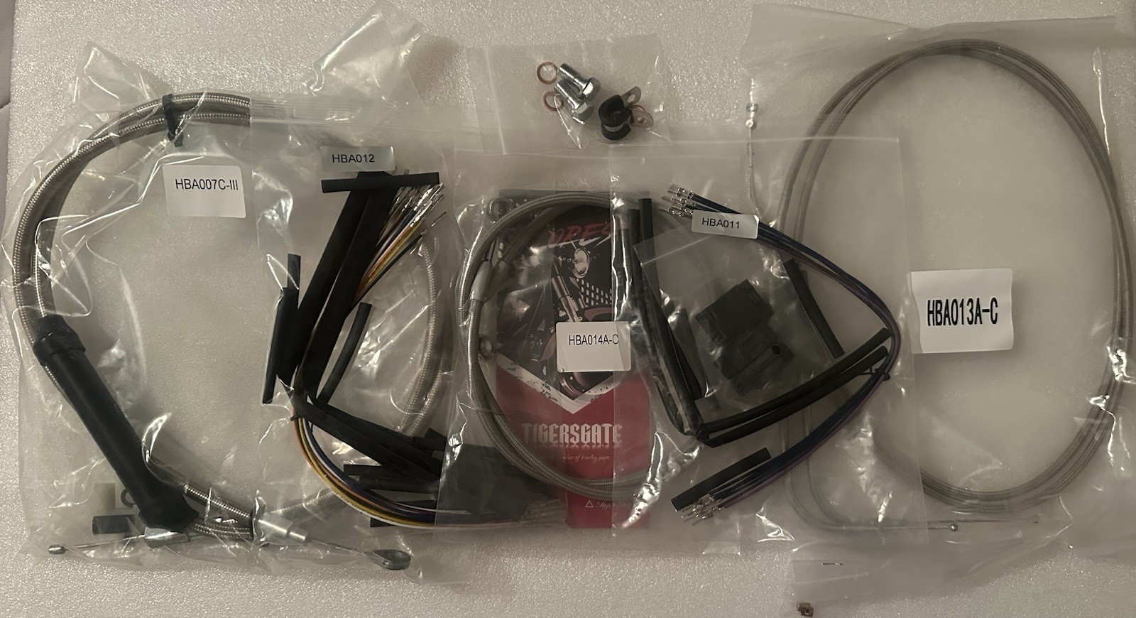12″ Ape Hanger Sportster Cables Kit Handlebar Extended CAN-Bus/Turn Sign Chrome