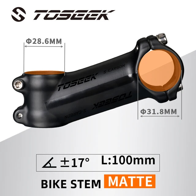 Bicycle Stem 31.8mm MTB Road Bike Handlebar Stem Angle 6/17Degrees 60-120mm