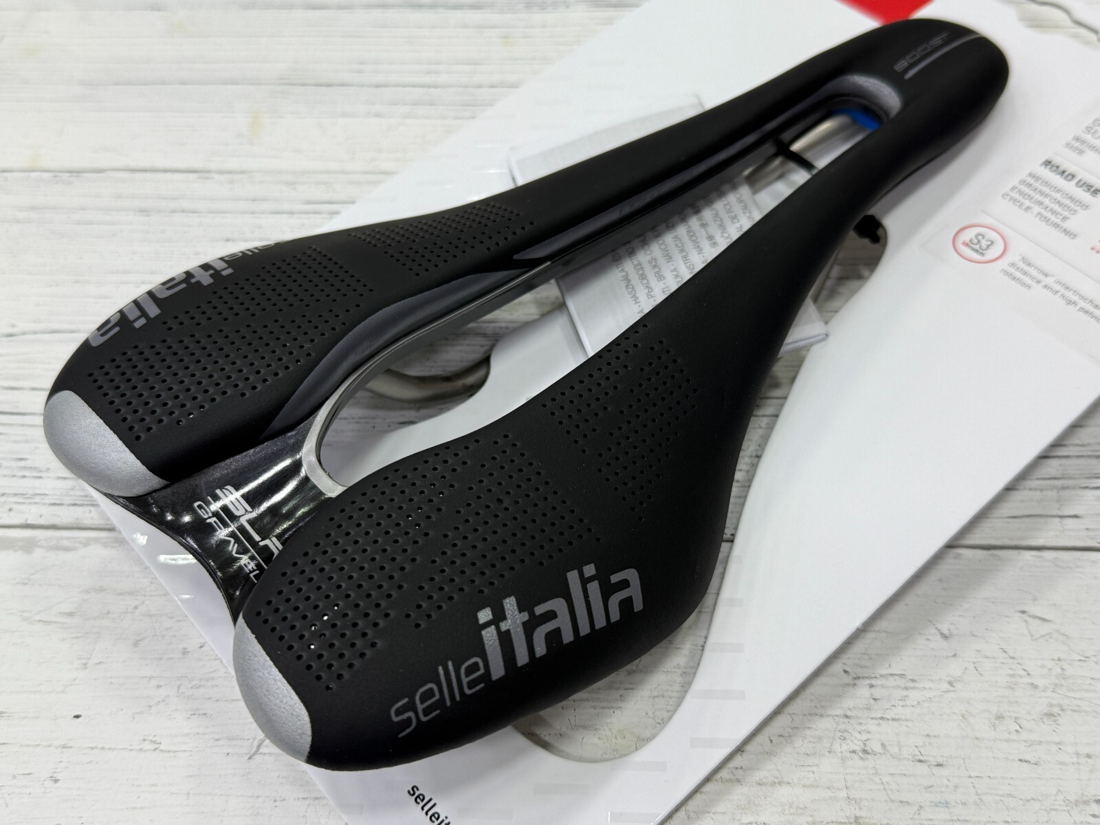 Selle Italia SLR Boost S3 130x248mm Gravel TI316 Superflow Saddle (Black)