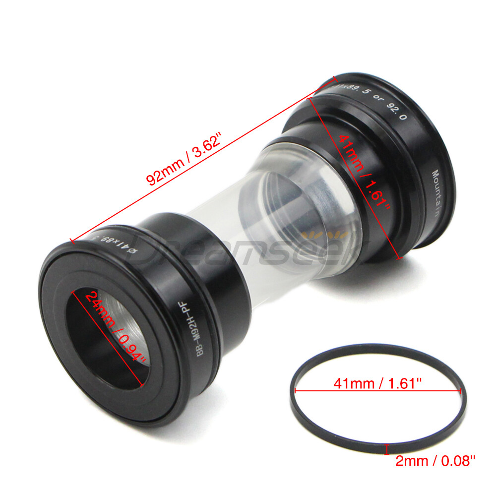 Ceramic Bottom Bracket 92mm Bike MTB Press Fit Bearing Hollowtech BB With Spacer