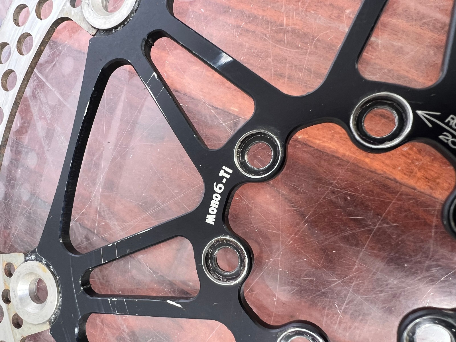 Vintage Hope Mono 6 Ti Brake Rotors Rotor Set 205mm Downhill 26″ DH Retro MTB