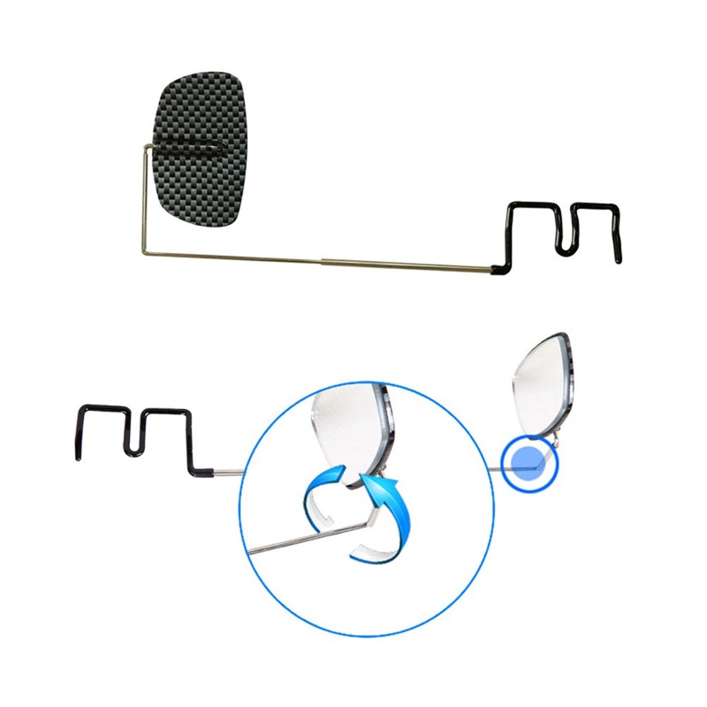 Mirror Bicycle Glass Bike View Rear Handlebar Cycling Rearview Eyeglass HD Lens