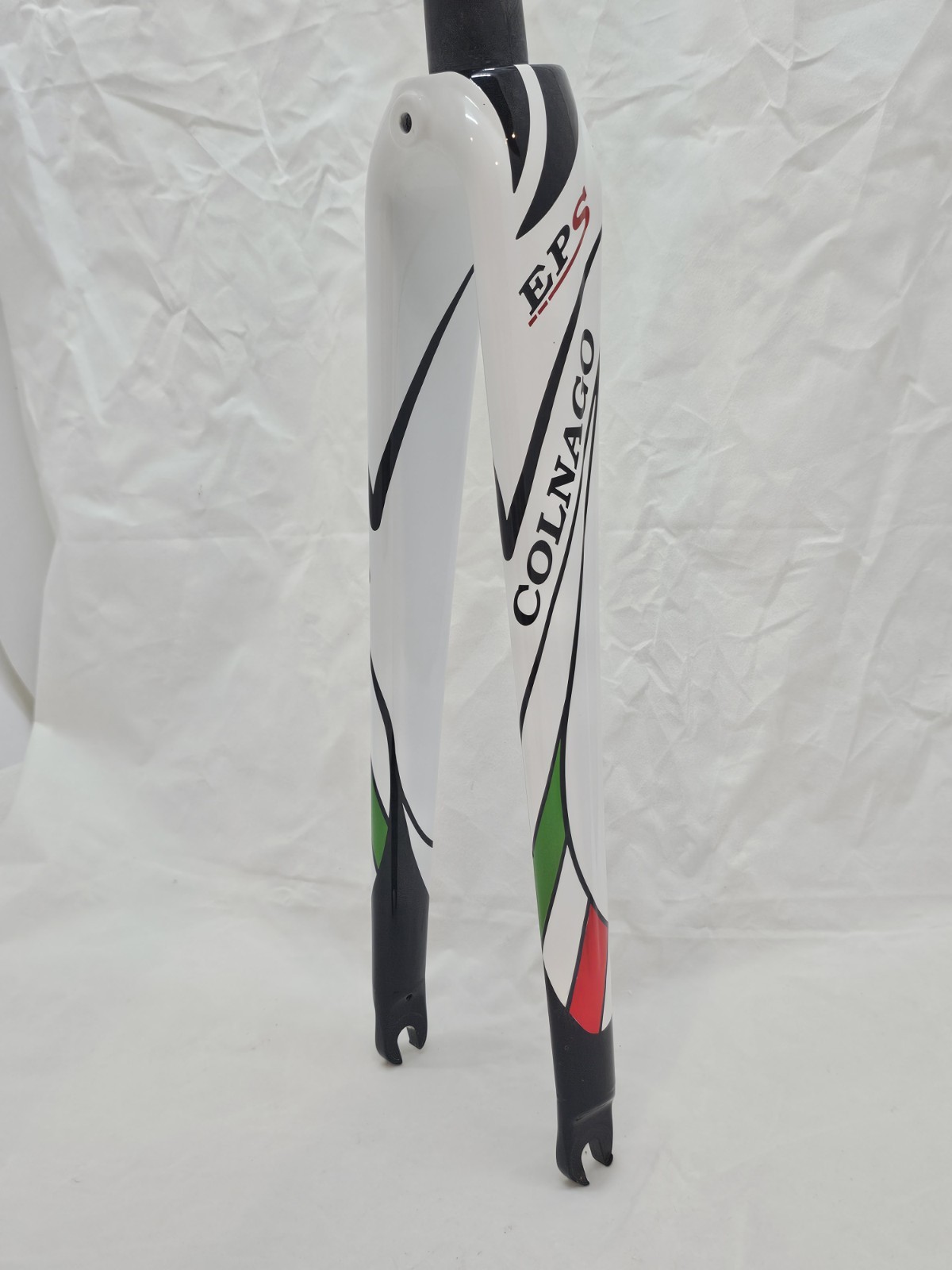 Colnago EPS Carbon Fork Tapered 1-1/8 to 1-1/4 700c White Italy 375g 330mm