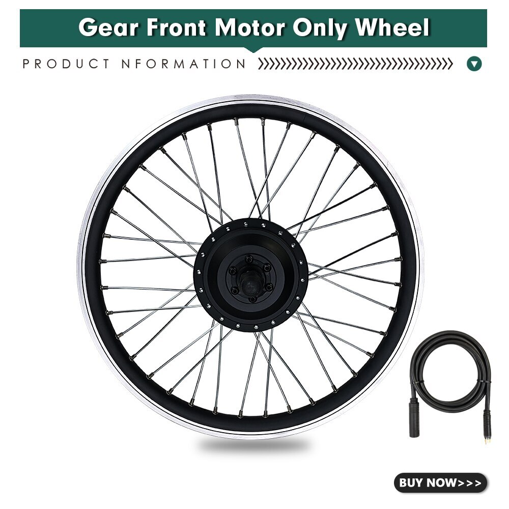 250W 350W 500W Electric Bike Brushless Gear Front Motor Wheel Conversion Kit