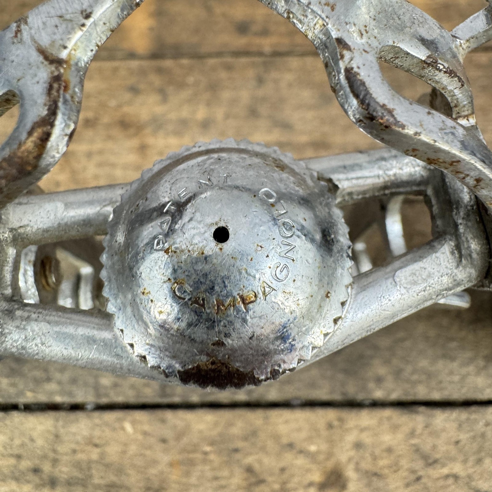 Vintage Campagnolo Record Pedals 9/16 In Silver Quill Road Bike Italy Eroica