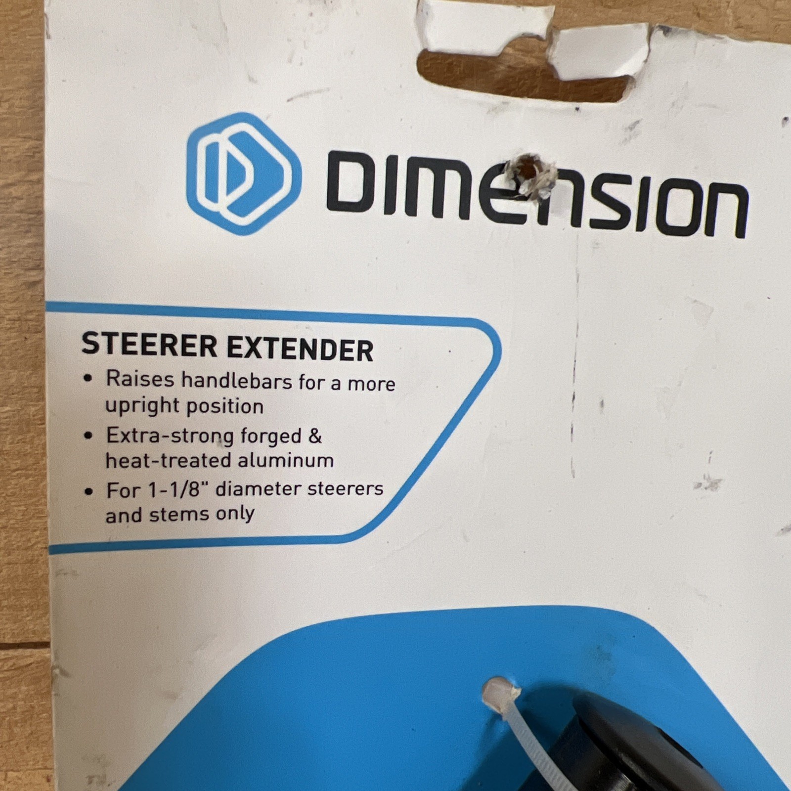 NIP Dimension Steerer Extender 1-1/8″ Black Threadless Raises Bars MAX 82mm