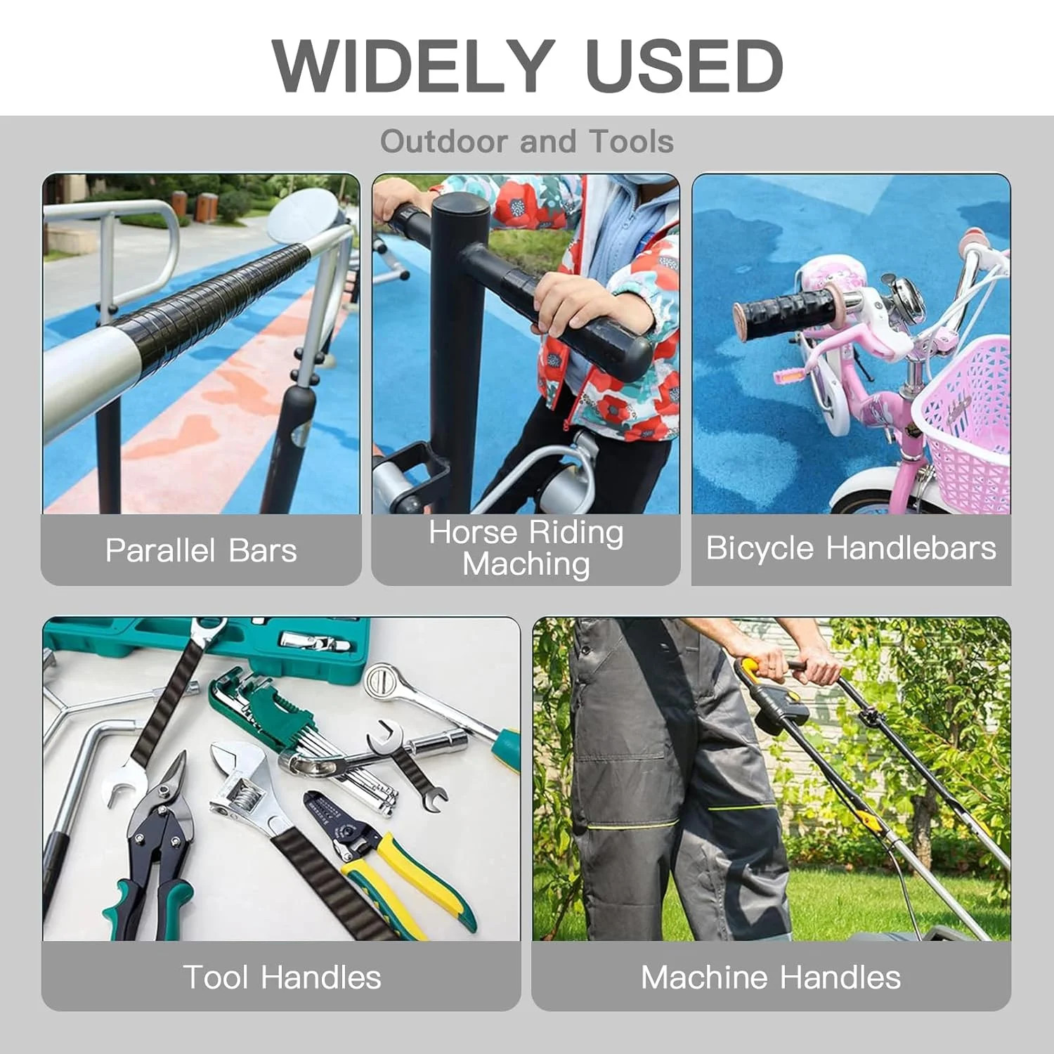 Self-Fusing Silicone Tape – No Adhesive Grip Tape for Bike Handlebar, Fishing Po