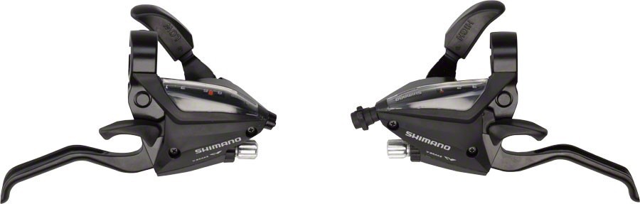 Shimano ST-EF500 3 x 8-Speed Brake/Shift Lever Set – Black, EZ-Fire Plus,