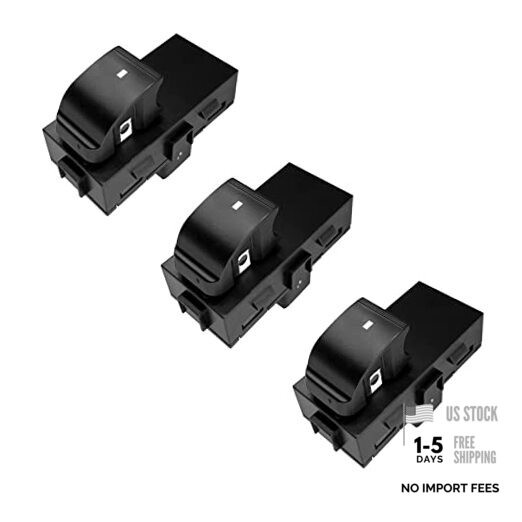 3pcs Power Window Switch Passenger Front Right, Rear Left Passenger Switch 3PCS