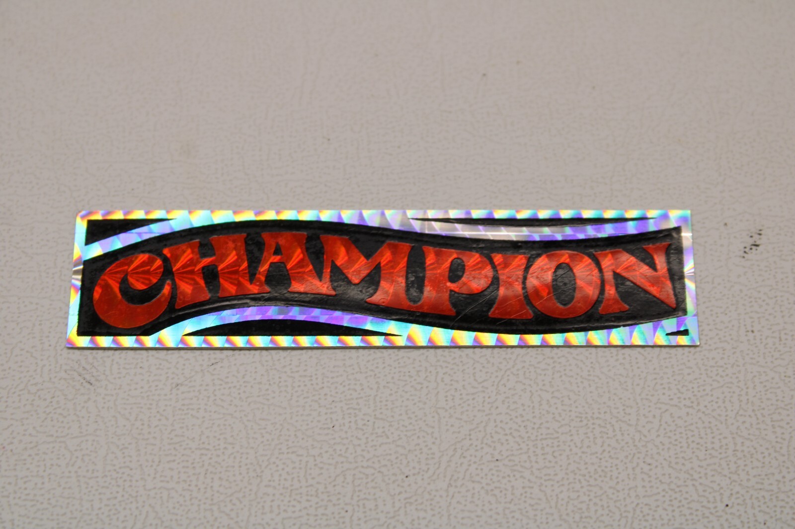 NOS OLD SCHOOL BMX PRISM STICKER DECAL – CHAMPION – STOCK # 80