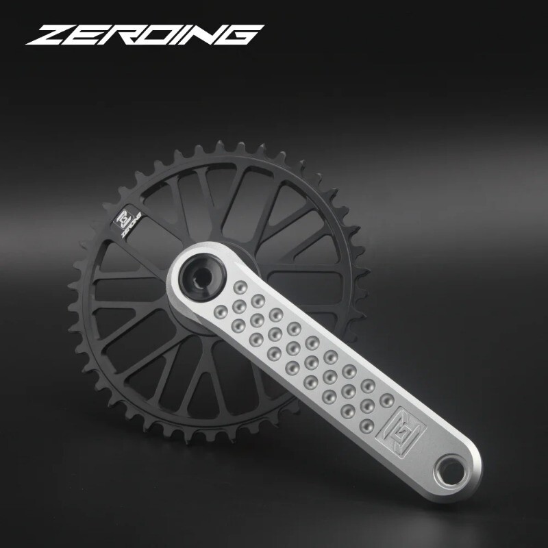 165/170/175mm Gravel Road Folding Bicycle Crankset with Single Chainring 40-46T