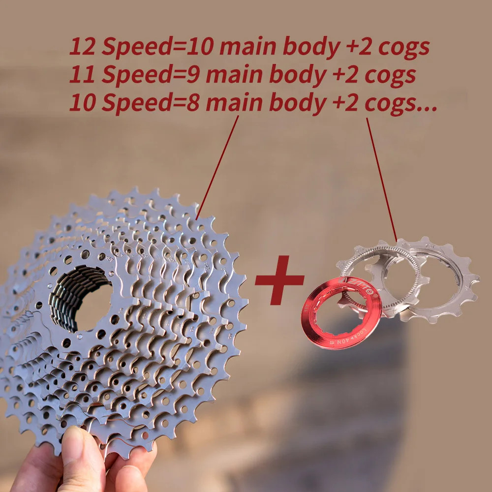 ZTTO Bike Cassette 8/9/10/11/12 Speed 11-25T to 11-50T MTB Road Freewheel