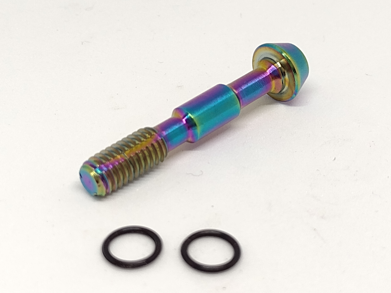 Oil Slick Titanium Banjo Bolt w/ O-rings For Shimano XTR XT SLX M8000 M7000