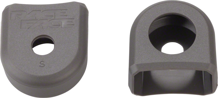 RaceFace Crank Boots: For Alloy Cranks, 2-Pack Gray
