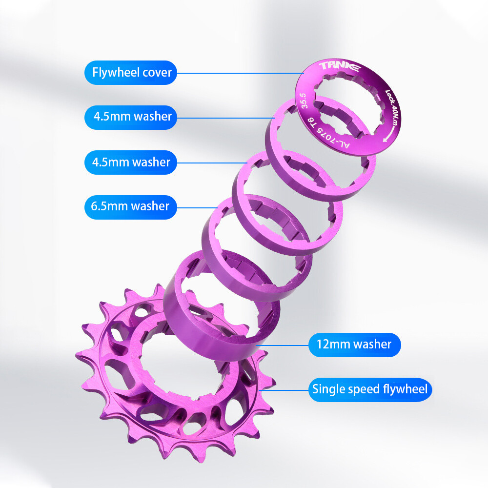 18T Cassette Cog Sprocket Bike Clutch Gear Drive Sprocket 7075 aluminum alloyOb