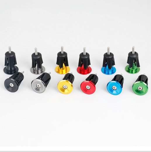 Bike Bicycle Aluminum Handlebar Grips Cap Plug Handle Bar Caps End Plugs 17-23mm