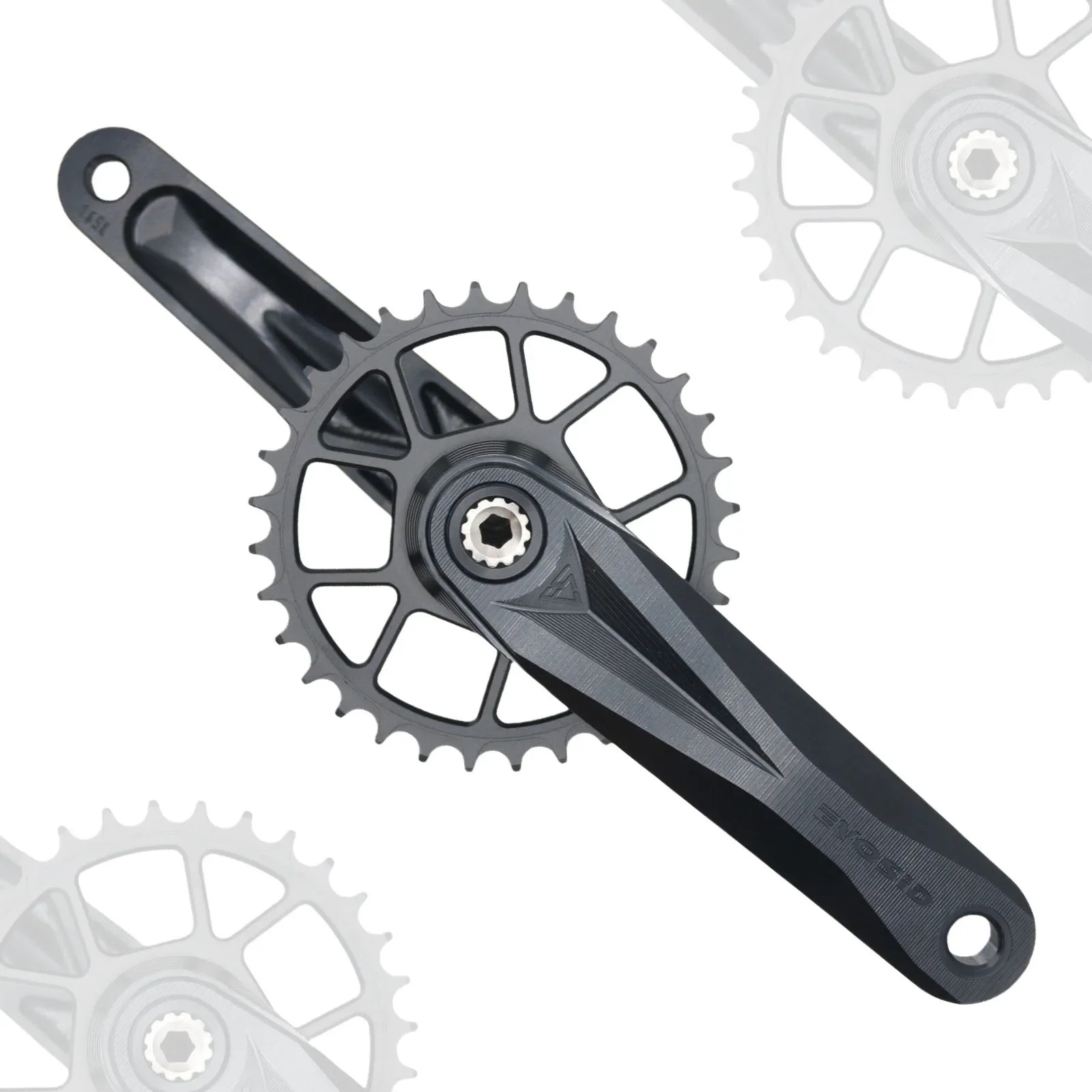 Mtb Crankset Hollow Integrated Crank 160mm 165mm 170mm Narrow Wide 32/34/36/38T