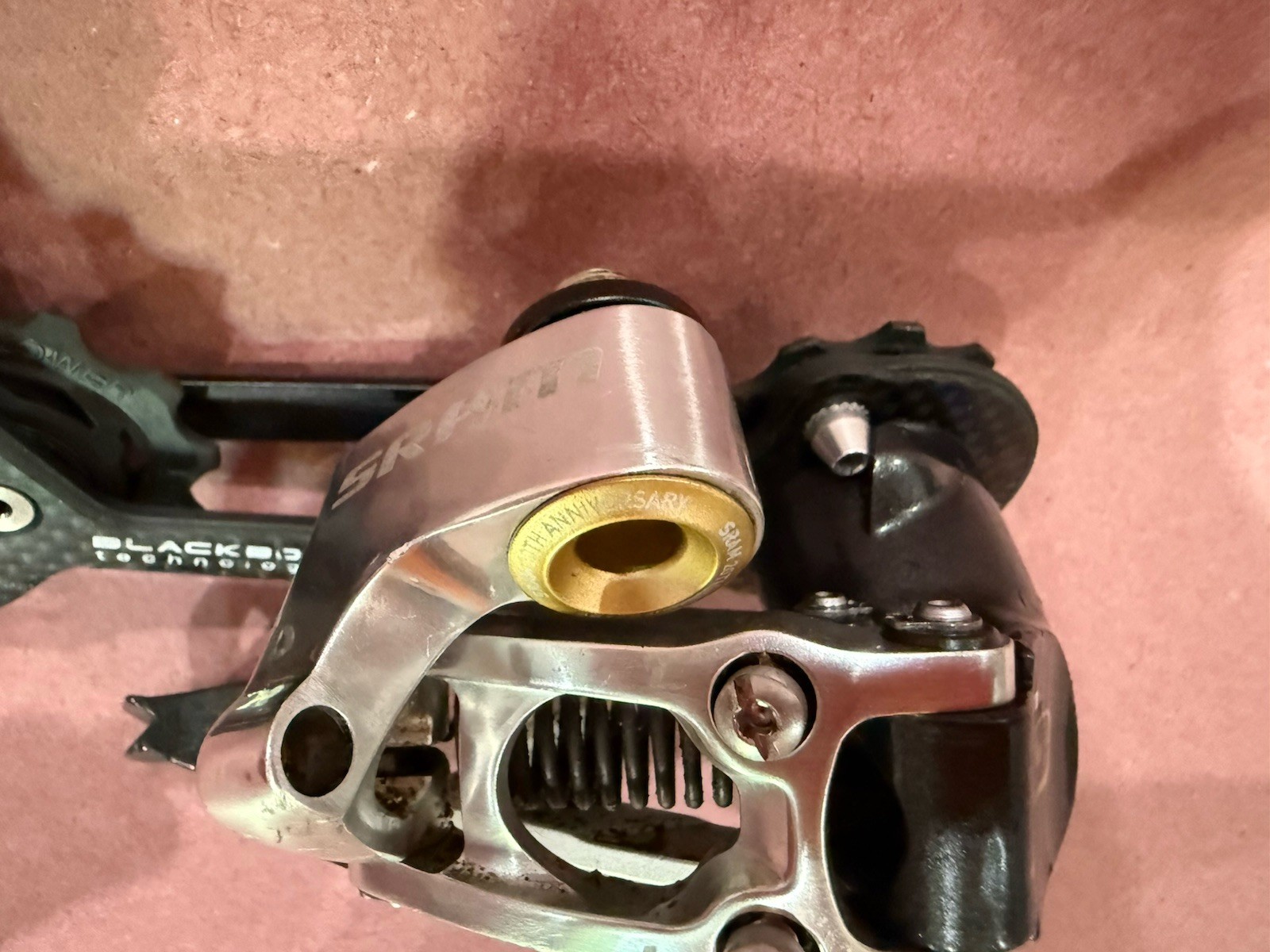 USED SRAM XO 20TH ANNIVERSARY GOLD EDITION VERY GOOD SHAPE REAR DERAILLEUR